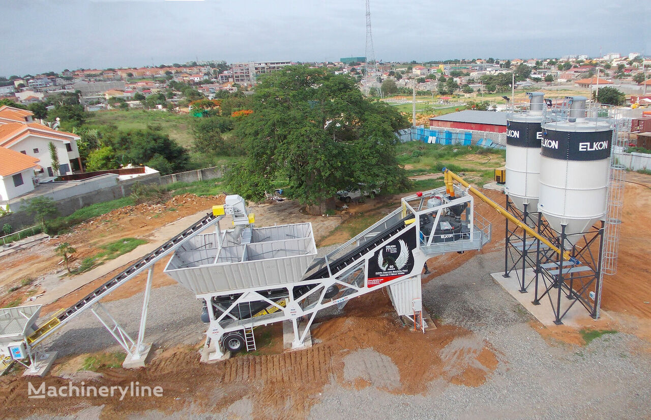 central de betão Elkon Mobile Master-60 Pegasus Mobile Concrete Batching Plant novo