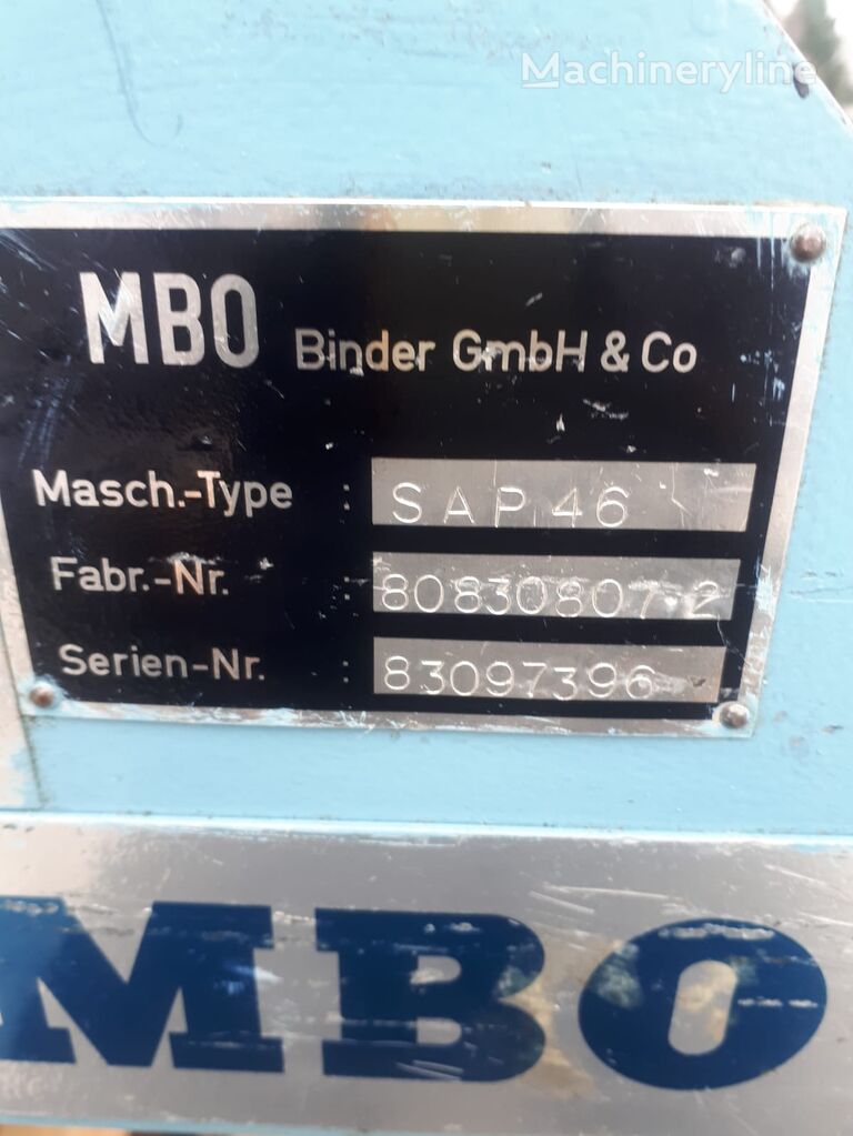 máquina de dobrar MBO SAP46